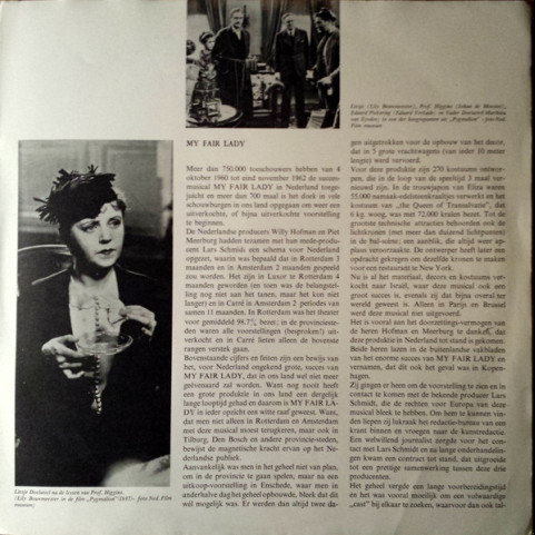 Wim Sonneveld / Margriet De Groot / Johan Kaart - De Originele Nederlandse Versie Van My Fair Lady [1LP]
