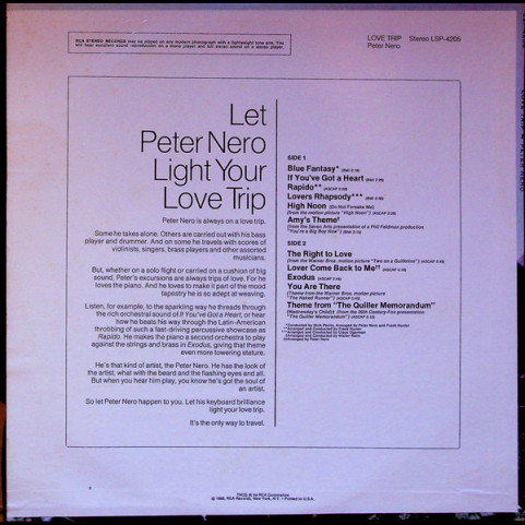 Peter Nero - Love Trip (1969) [1LP]