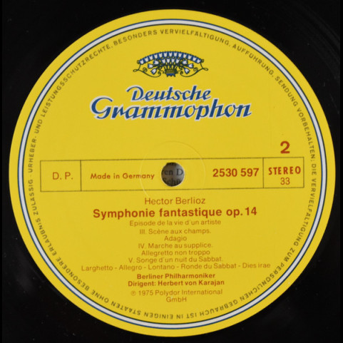 Hector Berlioz – Berliner Philharmoniker · Herbert von Karajan - Symphonie Fantastique (1975) [1LP]