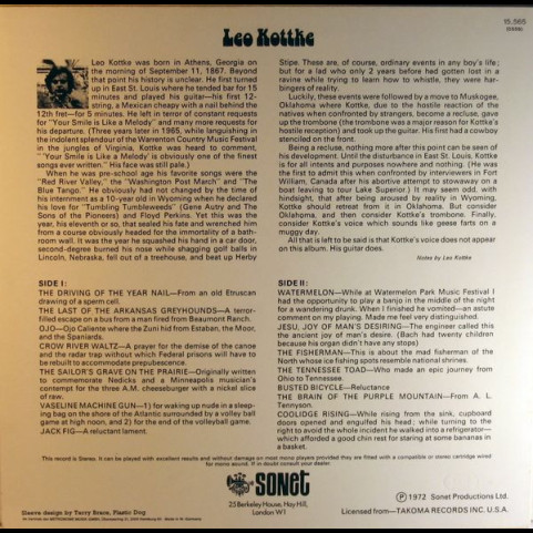 Leo Kottke - 6 & 12 String Guitar [1LP]