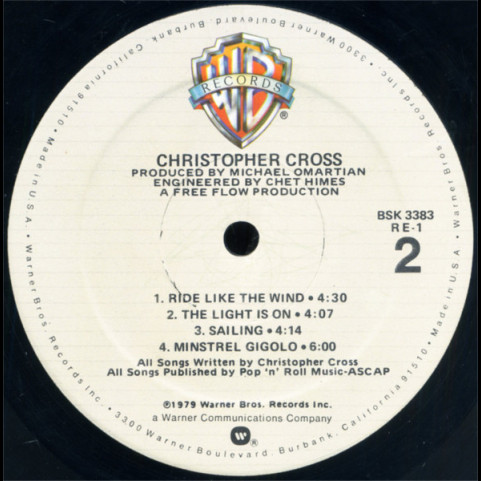 Christopher Cross - Christopher Cross (1979) [1LP]