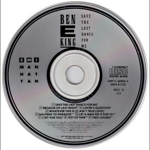 Ben E. King - Save The Last Dance For Me (1987) [1CD]