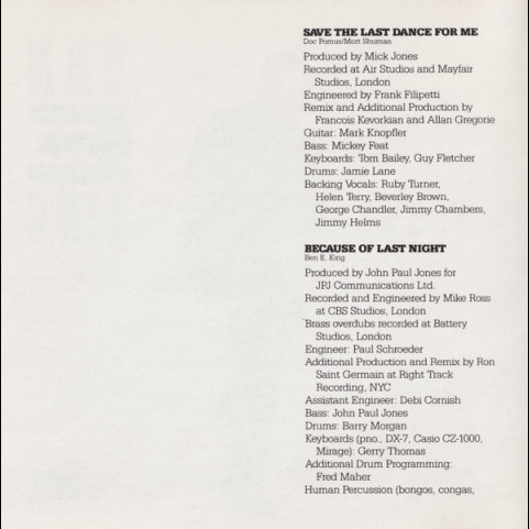 Ben E. King - Save The Last Dance For Me (1987) [1CD]