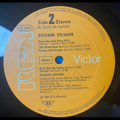 Sylvain Sylvain - Sylvain Sylvain (1979) [1LP]
