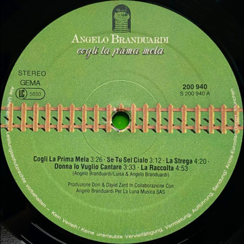 Angelo Branduardi - Cogli La Prima Mela (1979) [1LP]