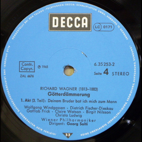 Richard Wagner, Wiener Philharmoniker, Georg Solti - Götterdämmerung (1985) [6LP] BOXSET