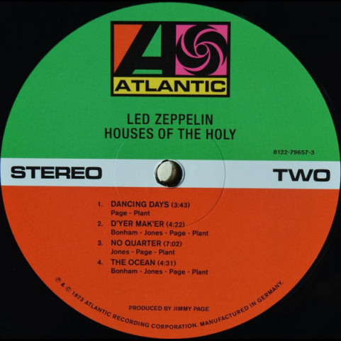Led Zeppelin - Houses Of The Holy (2014) [1LP] 180g