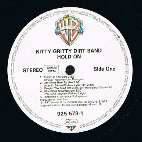 Nitty Gritty Dirt Band - Hold On (1987) [1LP]