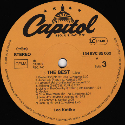 Leo Kottke - The Best (1978) [2LP]