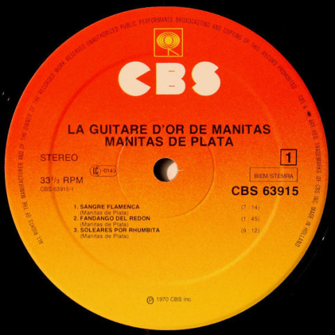 Manitas De Plata - La Guitare D'Or De Manitas  [1LP]