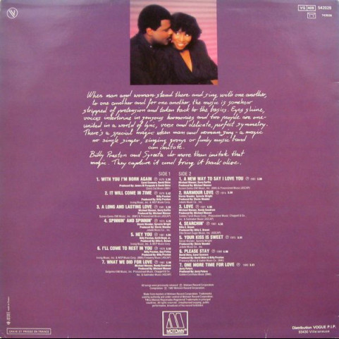 Billy Preston & Syreeta - The Most Beautiful Songs (1982) [1LP]