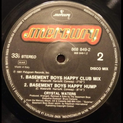 Crystal Waters - Makin' Happy (1991) [12"]