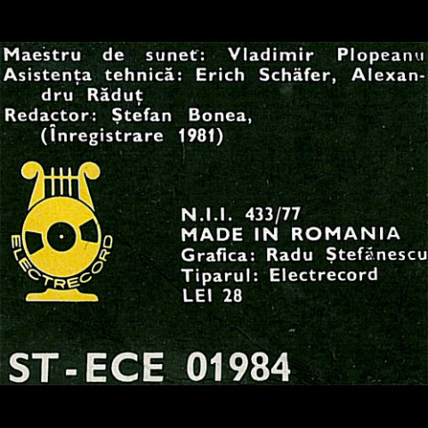 Franz Liszt - Matei Kozma - Trauerode . Ouverture . Orpheus . Preludiu Și Fuga Pe Tema B-A-C-H (1982) [1LP]