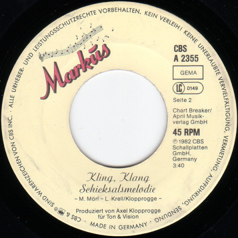 Markus (6) - Ich Will Spaß (1982) [7"]