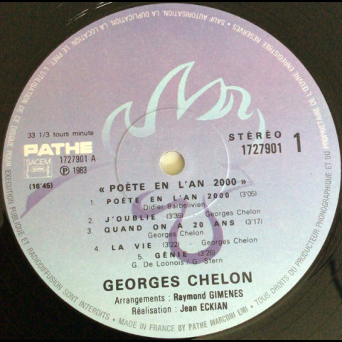Georges Chelon - Poète En L'An 2000 (1983) [1LP]