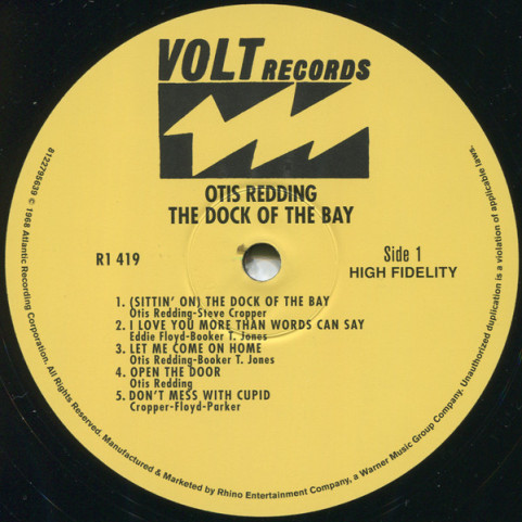 Otis Redding - The Dock Of The Bay (2014) [1LP] 180g