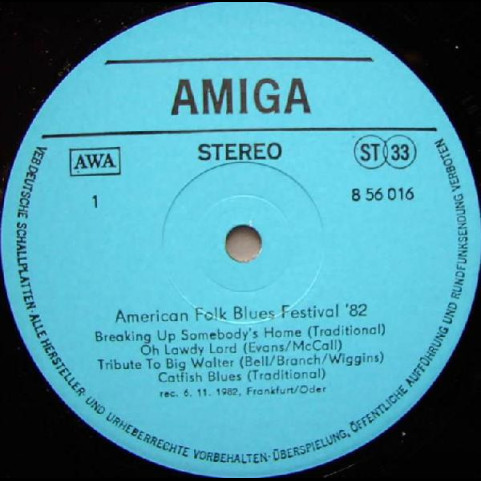 Various - American Folk Blues Festival '82 (1983) [1LP]