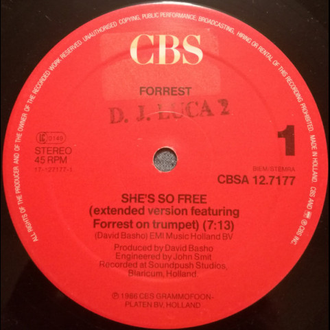 Forrest - She's So Free (Extended Version) (1986) [12"]