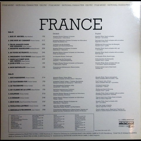 Various - France (1983) [1LP]