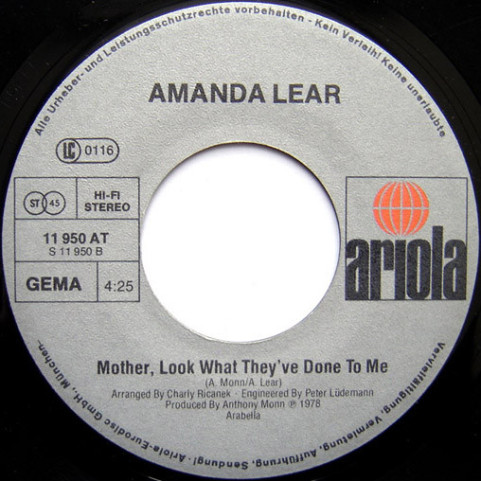 Amanda Lear - Follow Me (1978) [7"]