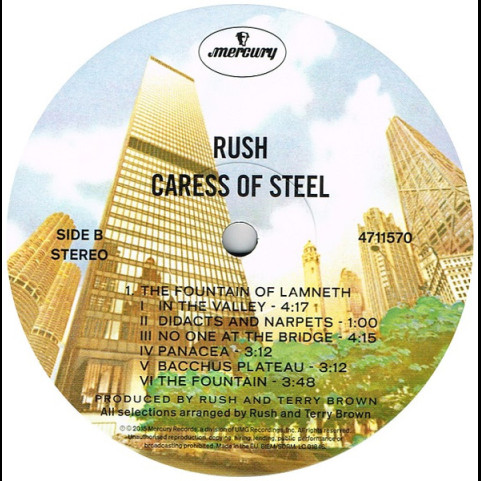 Rush - Caress Of Steel (2015) [1LP]