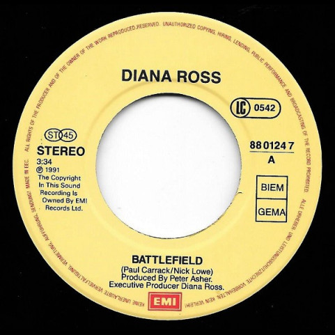 Diana Ross - Battlefield (1992) [7"]