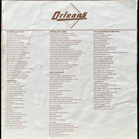 Orleans - Let There Be Music (1975) [1LP]