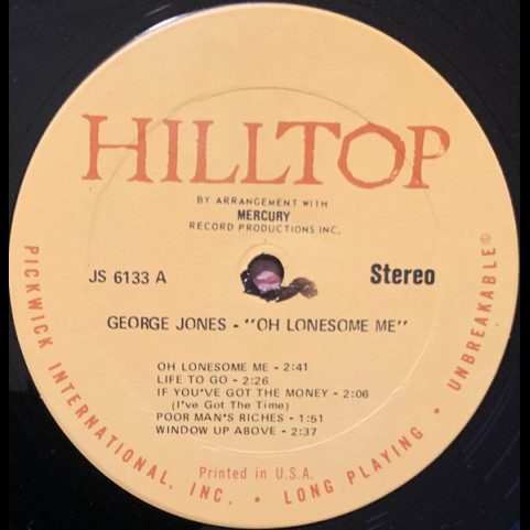 George Jones (2) - Oh Lonesome Me [1LP]