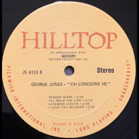 George Jones (2) - Oh Lonesome Me [1LP]