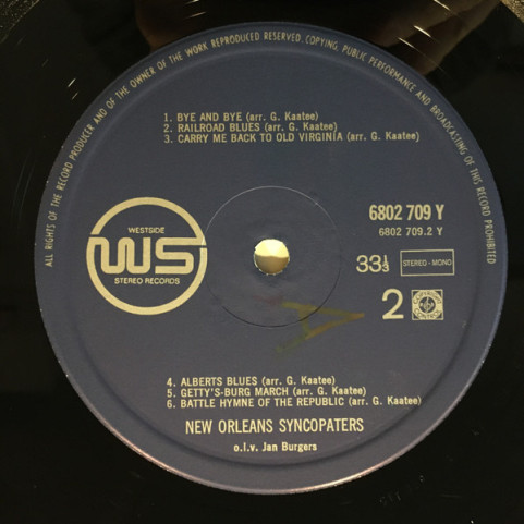 New Orleans Syncopators, The O.L.V. Jan Burgers - New Orleans Syncopaters [1LP]