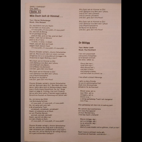 Zarli Carigiet - Zarli Carigiet (1975) [1LP]