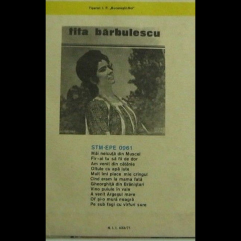 Tita Bărbulescu - Dacă Nu E Neica, Geaba (1975) [1LP]