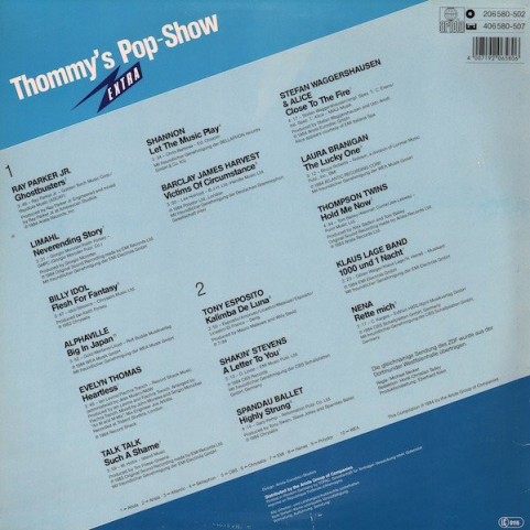 Various - Thommy's Pop-Show Extra (1984) [1LP]