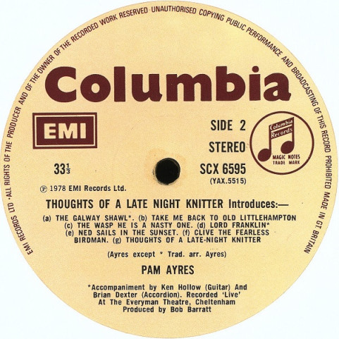 Pam Ayres - Thoughts Of A Late-Night Knitter (1978) [1LP]