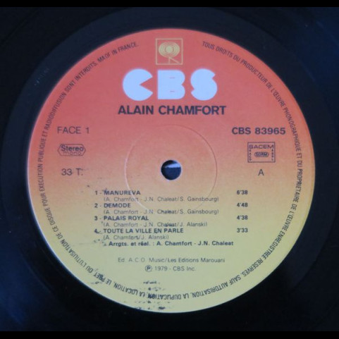 Alain Chamfort - Poses (1979) [1LP]