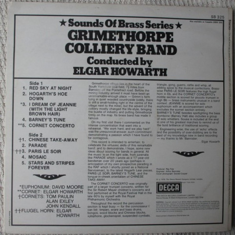Grimethorpe Colliery Band, The, Elgar Howarth - Grimethorpe Colliery Band (1976) [1LP]