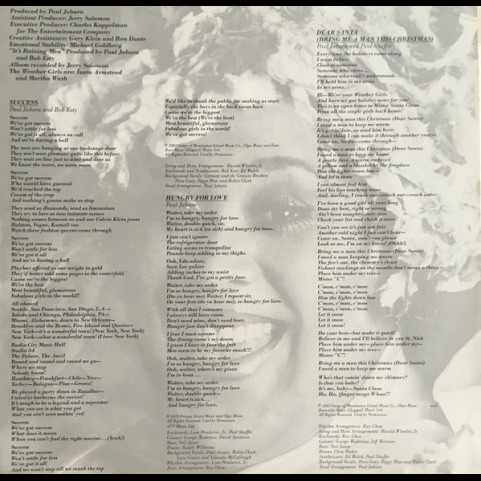 Weather Girls, The - Success (1983) [1LP]