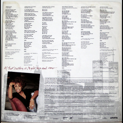 Whitney Houston - I'm Your Baby Tonight (1990) [1LP]