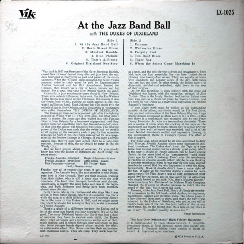 Dukes Of Dixieland, The - At The Jazz Band Ball (1955) [1LP]