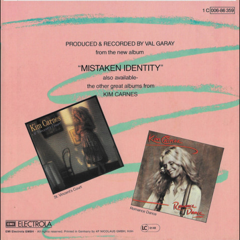 Kim Carnes - Bette Davis Eyes (1981) [7"]