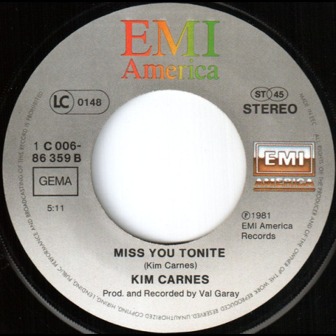 Kim Carnes - Bette Davis Eyes (1981) [7"]