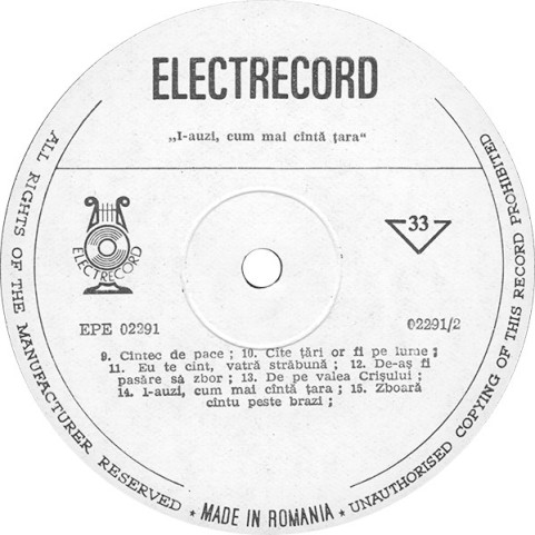 Various - I-auzi, Cum Mai Cîntă Țara (Cîntece Din Folclorul Nou) (1983) [1LP]