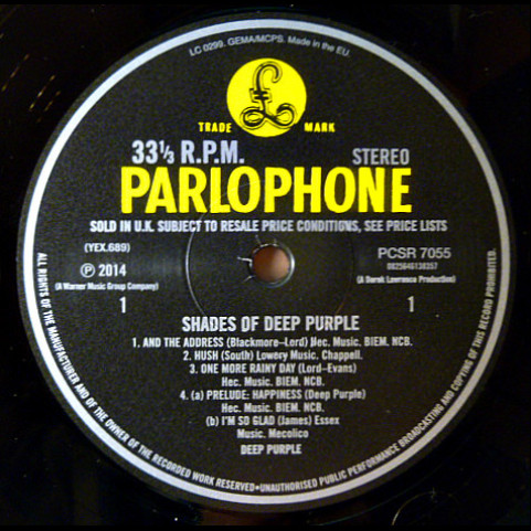 Deep Purple - Shades Of Deep Purple (2015) [1LP] 180g
