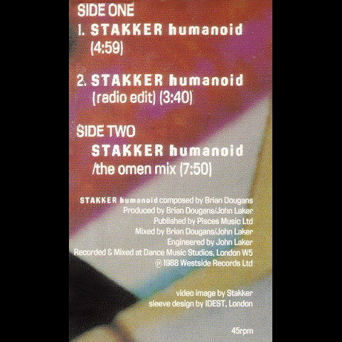 Humanoid - Stakker Humanoid (1988) [12"]