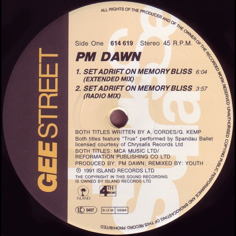 P.M. Dawn - Set Adrift On Memory Bliss (1991) [12"]