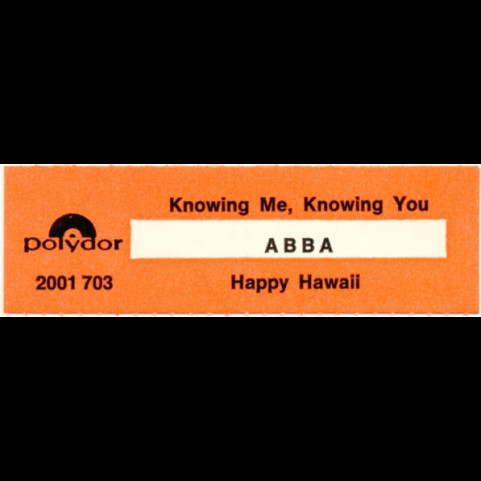ABBA - Knowing Me, Knowing You (1977) [7"]