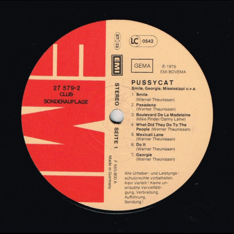 Pussycat (2) - Smile, Georgie, Mississippi U.v.a. (1976) [1LP]