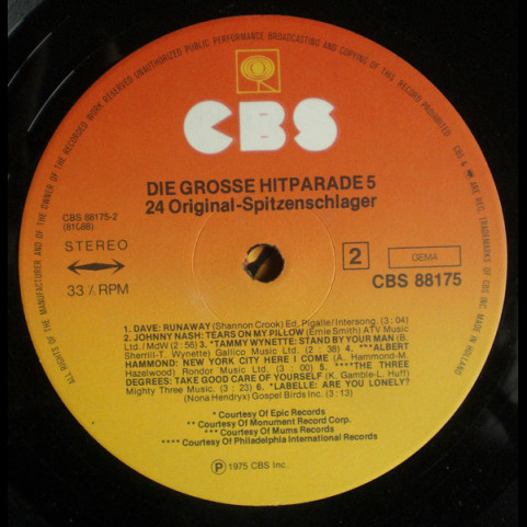 Various - Die Grosse Hitparade 5 - 24 Original-Spitzenschlager (1975) [2LP]