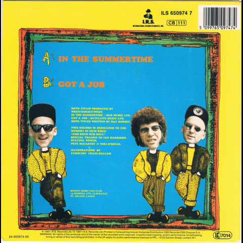 Mungo Jerry & Brothers Grimm (2), The - In The Summertime (1987) [7"]