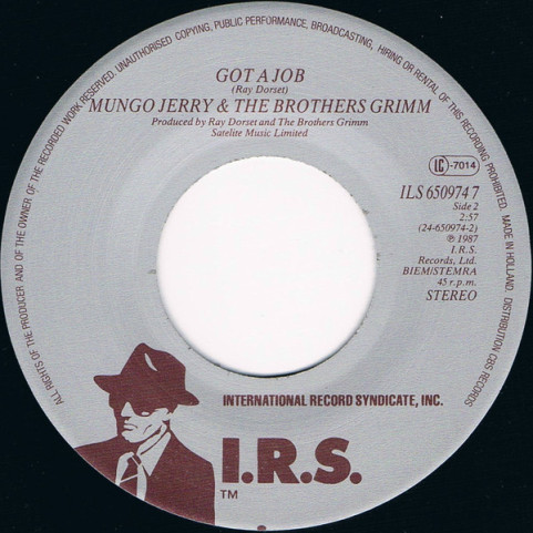 Mungo Jerry & Brothers Grimm (2), The - In The Summertime (1987) [7"]